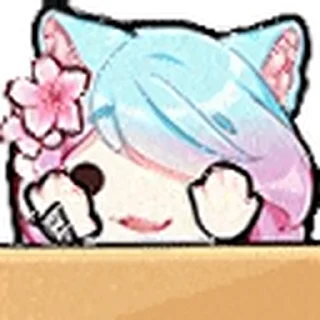 2️⃣ emoji 你也是个二次元？ @HRfrog Telegram sticker 6 of 22