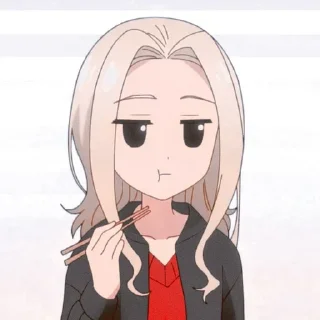 😐 emoji Anime Girls Telegram sticker 16 of 21