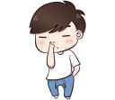 😶 emoji Boobib Cute Boy Telegram sticker 2 of 41