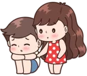 Sticker from BOOBIB CUTE COUPLE part 2 @emmastickers