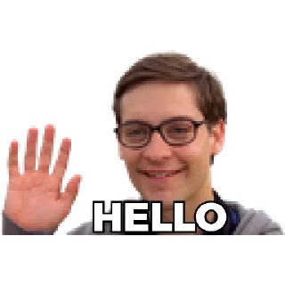 👋 emoji Bully Maguire Telegram sticker 20 of 75