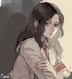 😏 emoji pieck finger Telegram sticker 20 of 22