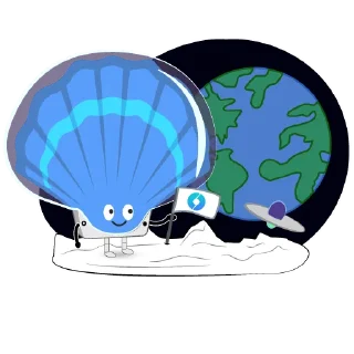 🌎 emoji Scallop Stickers Telegram sticker 11 of 21