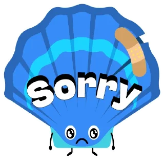 🥺 emoji Scallop Stickers Telegram sticker 14 of 21