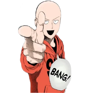 🔫 emoji OnePunchMan @stikerkyo Telegram sticker 7 of 79