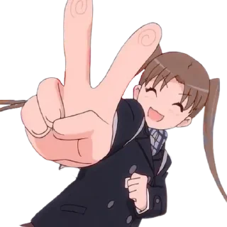 ✌ emoji SatoruFriends @stikerkyo Telegram sticker 9 of 85