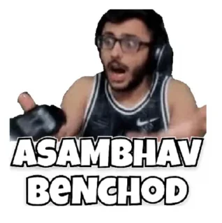 😱 emoji Carryminati meme @stickersbag Telegram sticker 18 of 66