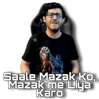 😡 emoji Stickipedia's CarryMinati Telegram sticker 16 of 24