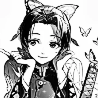 🦋 emoji Shinobu. Telegram sticker 7 of 40