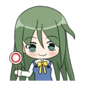 Sticker from kawaii anime