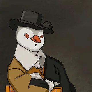 👋 emoji Penguin Art Telegram sticker 11 of 15