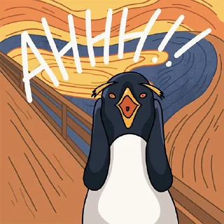 Sticker from Penguin Art