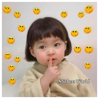 🤫 emoji @StickersWorld_Offl Jinmiran Stickers Telegram sticker 18 of 30