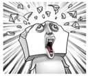 😱 emoji Tofu Man Telegram sticker 2 of 40