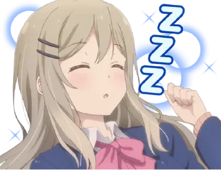 😴 emoji Adachi and Shimamura Telegram sticker 8 of 40