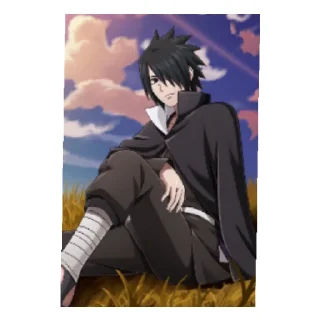 😄 emoji Uchiha Sasuke Telegram sticker 8 of 23