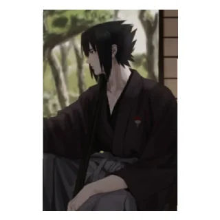 😄 emoji Uchiha Sasuke Telegram sticker 7 of 23