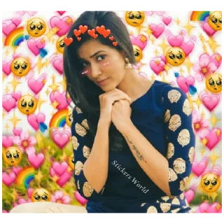 😍 emoji @StickersWorld_Offl Crush Stickers Telegram sticker 9 of 23