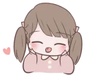 😝 emoji Chubby Girl (Eng) @bistic Telegram sticker 21 of 40