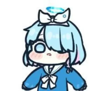 ⭐ emoji アロナ - 藍沢  @YueXiiia Telegram sticker 13 of 68