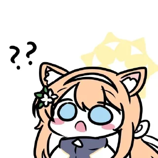 🤔 emoji ブルアカ - 藍沢 @Yuexiiia Telegram sticker 12 of 120