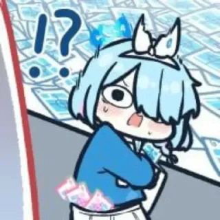 ⭐ emoji アロナ - 藍沢  @YueXiiia Telegram sticker 21 of 68