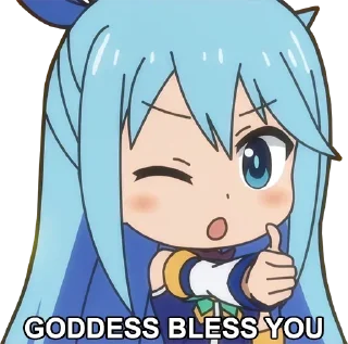 😇 emoji konosuba @AnimeLibrary_Stickers Telegram sticker 16 of 59