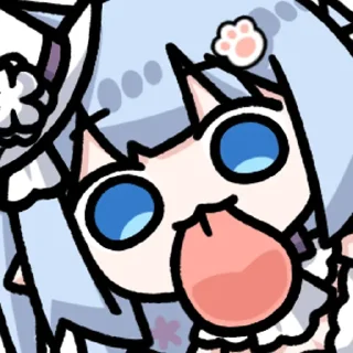 👉 emoji 雪音猫猫一 @zhaxia_cn Telegram sticker 9 of 32