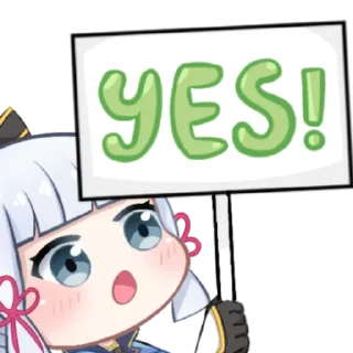 ✅ emoji Kamisato Ayaka Telegram sticker 5 of 40