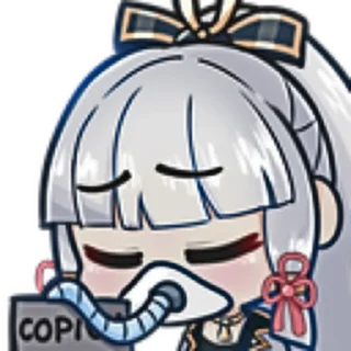 😷 emoji Kamisato Ayaka Telegram sticker 24 of 40