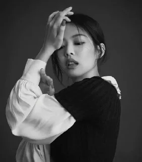 🌬 emoji jennie dark @tkljjeva Telegram sticker 8 of 14