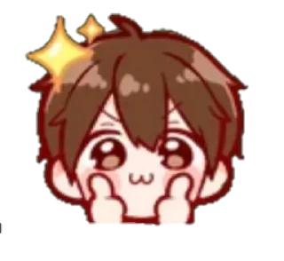 👍 emoji Cute boy Telegram sticker 13 of 23