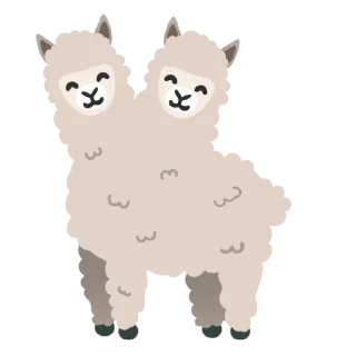 🦙 emoji @Panjul; dindut & kalilul. Telegram sticker 17 of 25