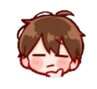 🤔 emoji Cute boy Telegram sticker 7 of 23