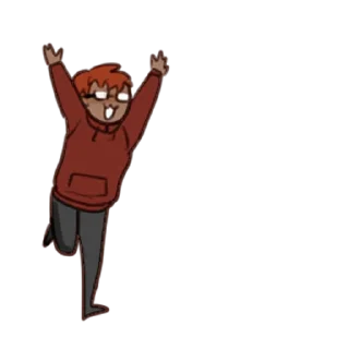 👋 emoji junp3i doesn't really care. Telegram sticker 22 of 24
