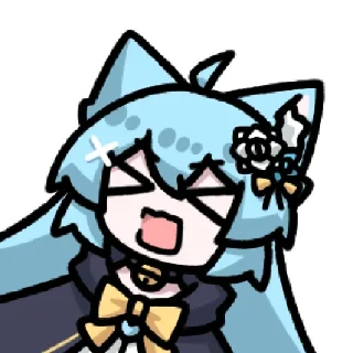 😮 emoji 机娘与猫猫 @zhaxia_cn Telegram sticker 11 of 16