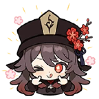 🥰 emoji 胡桃 Telegram sticker 12 of 14