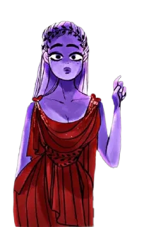 ☝️ emoji Lore Olympus @AnimeLibrary_Stickers Telegram sticker 18 of 22