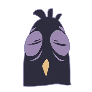 😟 emoji Crow nè Telegram sticker 16 of 34