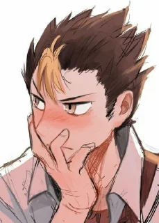 😳 emoji Nishinoya imut Telegram sticker 5 of 13