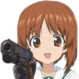 🔫 emoji Anime Telegram sticker 7 of 9