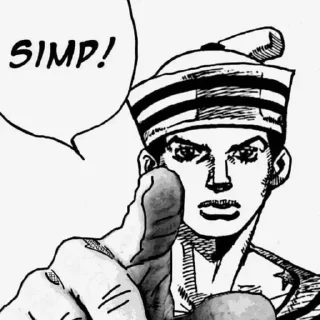 😏 emoji Jjba vol.1 @AnimeOcean_GiFs Telegram sticker 7 of 44