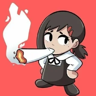 😌 emoji Chainsaw Man Vol.1 @AnimeOcean_GiFs Telegram sticker 7 of 76