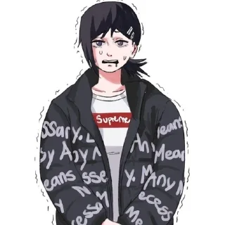 😞 emoji Chainsaw Man Vol.1 @AnimeOcean_GiFs Telegram sticker 9 of 76