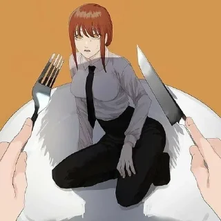 ☺️ emoji Chainsaw Man Vol.1 @AnimeOcean_GiFs Telegram sticker 12 of 76