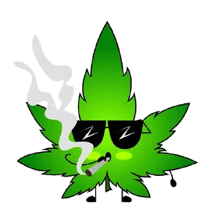 😎 emoji Mister Weed Telegram sticker 10 of 16