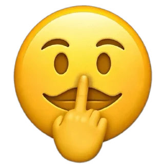 🖕 emoji Amazing emoji🔥By屌丝芸和莹 Telegram sticker 23 of 34