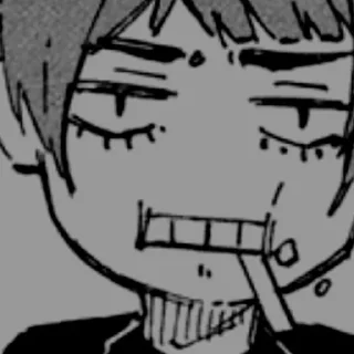 🗿 emoji Itoshi sae @rezewangy Telegram sticker 2 of 10