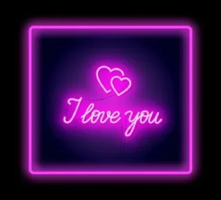 🫶 emoji Aesthetic Neon Stickers @moon_dancerlove Telegram sticker 23 of 30