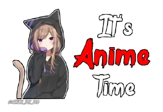 🔥 emoji It's Anime Time • @Anime_Flix_Pro Telegram sticker 5 of 20